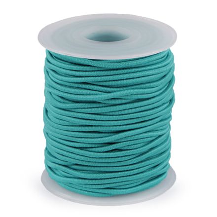 Galanterie: Kulatá pruženka 2 mm (1m) - tyrkys