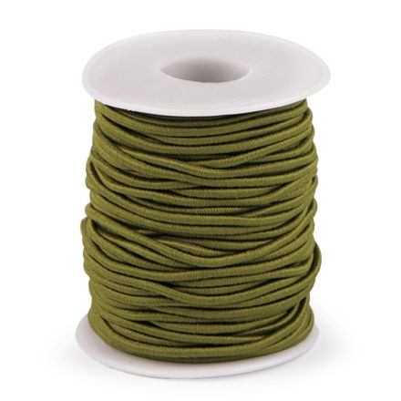 Galanterie: Kulatá pruženka 2 mm (1m) - khaki