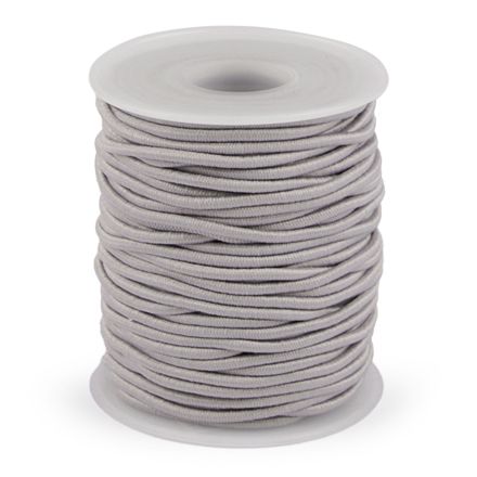 Galanterie: Kulatá pruženka 2 mm (1m) - šedá