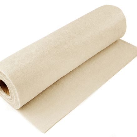 Galanterie: Filc / plsť tloušťka 2 mm (1m) - krémová