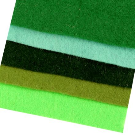Galanterie: Sada filců / plstí 10x45 cm (5ks)