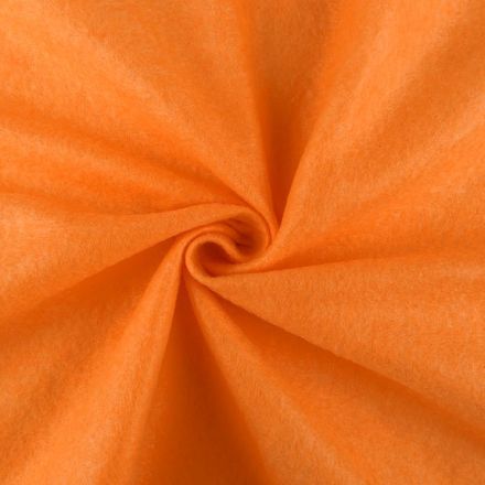 Galanterie: Filc / plsť tloušťka 1,4 mm (1m) - oranžová