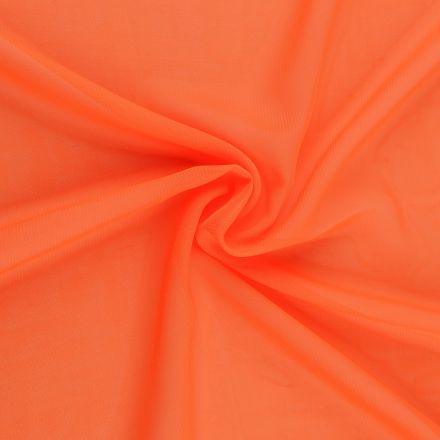 Metráž: Šifon šíře 150 cm (1m) - oranžová