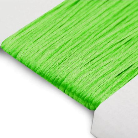 Galanterie: Saténová šňůrka 1 mm (1m) - zelená neon