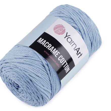 Galanterie: Pletací příze Macrame Cotton 250 g - světle modrá