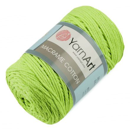 Galanterie: Pletací příze Macrame Cotton 250 g - světle zelená