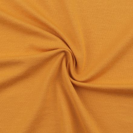 Metráž: Viskózový úplet šíře 150 cm - hořčicová