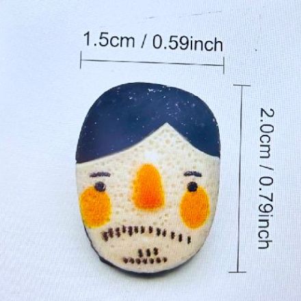 Galanterie: Plastový knoflík 15x20 mm (1ks)