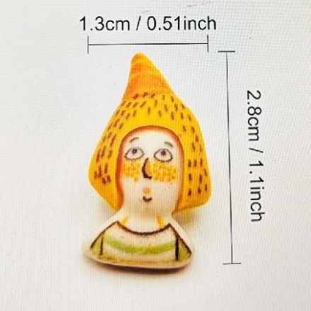 Galanterie: Plastový knoflík 13x28 mm (1ks)
