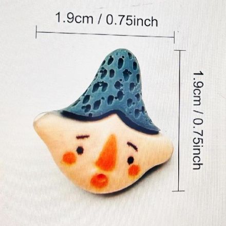 Galanterie: Plastový knoflík 19x19 mm (1ks)